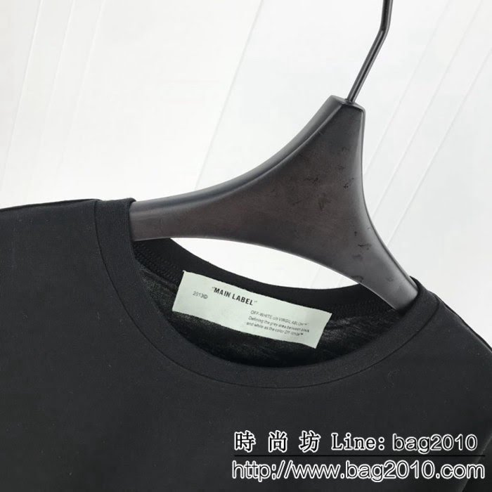 OFF-White19ss早春 油畫箭頭 黑色短袖T-shirt 新季新元素油畫圖案 康麗數碼直噴印花 高品質 男女同款 ydi2257